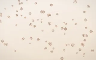 Mocha Milk Snowflakes III — light orange and white weather background, variation III