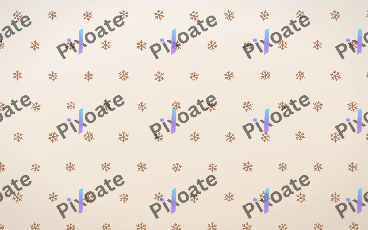Mocha Milk Snowflakes Tiled — light orange and white weather background