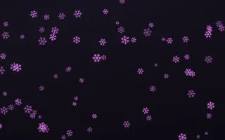 Neon Noir Snowflakes — dark purple, teal and black weather background