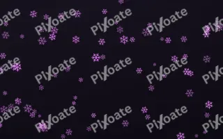 Neon Noir Snowflakes — dark purple, teal and black weather background