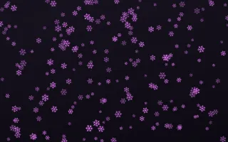 Neon Noir Snowflakes Dense — dark purple, teal and black weather background