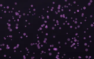 Neon Noir Snowflakes Dense II — dark purple, teal and black weather background, variation II