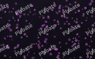 Neon Noir Snowflakes Dense II — dark purple, teal and black weather background, variation II
