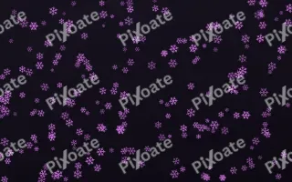 Neon Noir Snowflakes Dense III — dark purple, teal and black weather background, variation III
