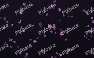 Neon Noir Snowflakes II — dark purple, teal and black weather background, variation II