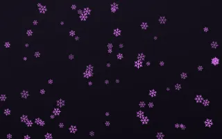 Neon Noir Snowflakes III — dark purple, teal and black weather background, variation III