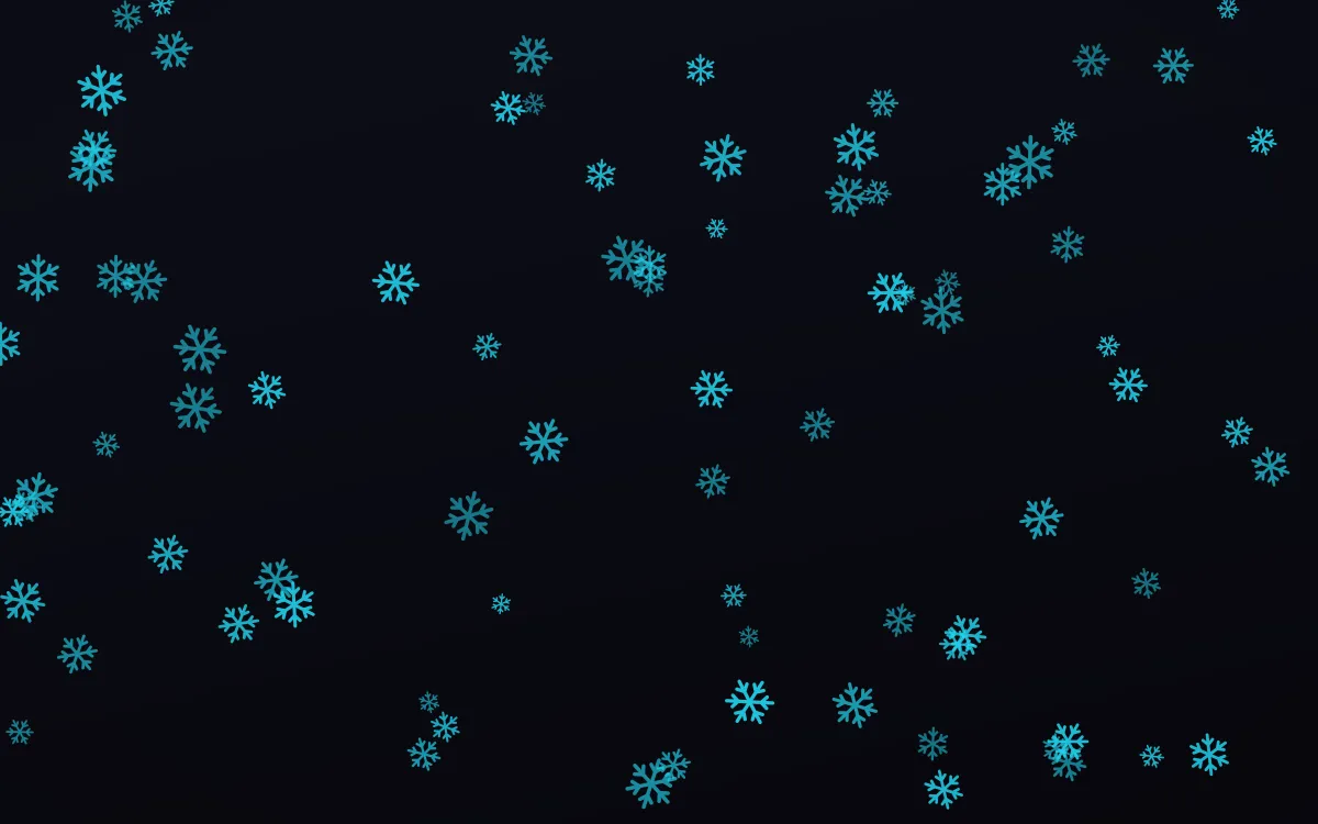 Neonline Snowflakes — dark teal, pink and black weather background