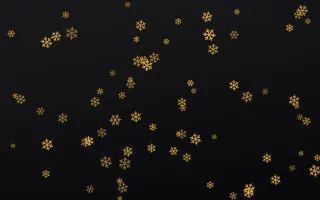 Noir Gold Snowflakes — dark gold, brown and black weather background