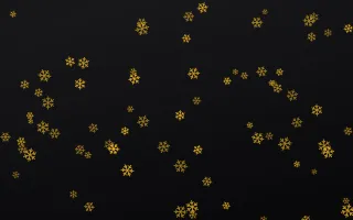 Noir Gold Snowflakes II — dark gold, brown and black weather background, variation II