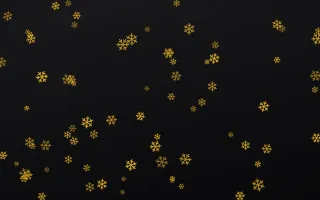 Noir Gold Snowflakes III — dark gold, brown and black weather background, variation III