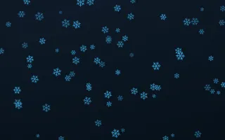 Ocean Ink Snowflakes — dark blue weather background