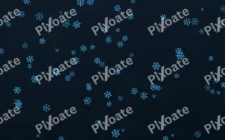 Ocean Ink Snowflakes — dark blue weather background