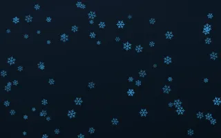 Ocean Ink Snowflakes II — dark blue weather background, variation II