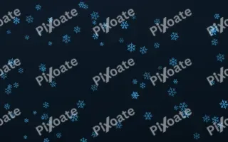 Ocean Ink Snowflakes II — dark blue weather background, variation II