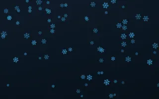 Ocean Ink Snowflakes III — dark blue weather background, variation III