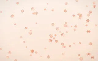 Peach Fuzz Snowflakes — light orange and white weather background
