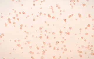 Peach Fuzz Snowflakes Dense — light orange and white weather background