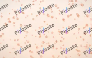 Peach Fuzz Snowflakes Dense — light orange and white weather background