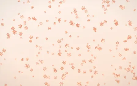 Peach Fuzz Snowflakes Dense — light orange and white weather background