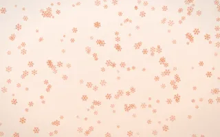 Peach Fuzz Snowflakes Dense II — light orange and white weather background, variation II