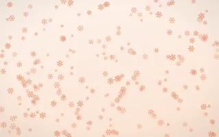 Peach Fuzz Snowflakes Dense III — light orange and white weather background, variation III