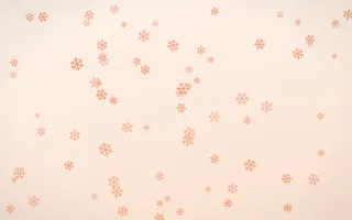Peach Fuzz Snowflakes II — light orange and white weather background, variation II