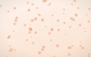 Peach Fuzz Snowflakes III — light orange and white weather background, variation III