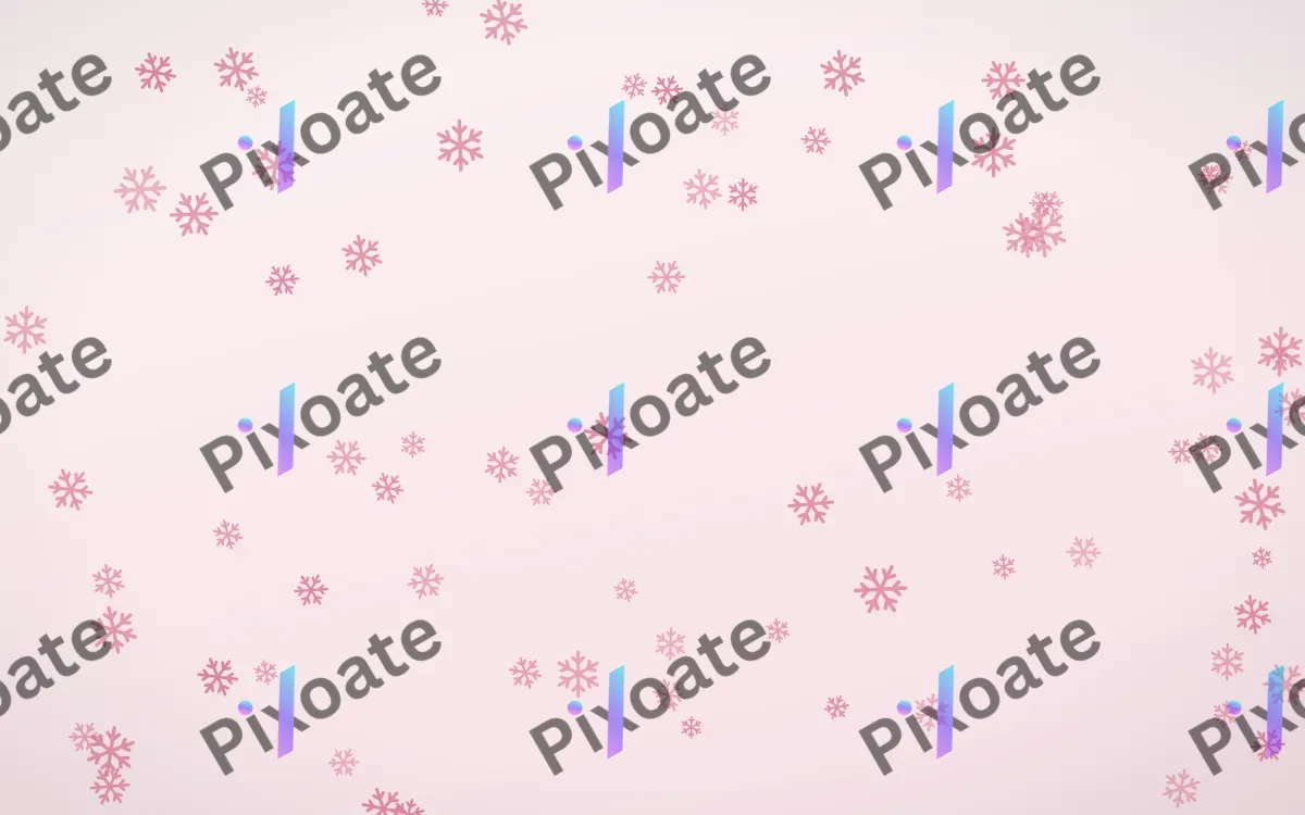 Rosewater Snowflakes — light pink and white weather background