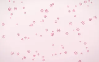 Rosewater Snowflakes II — light pink and white weather background, variation II