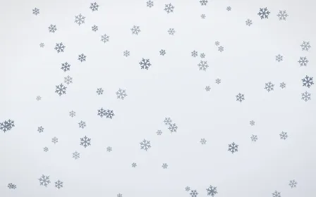 Slate Mist Snowflakes — light blue and white weather background
