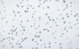 Slate Mist Snowflakes Dense II — light blue and white weather background, variation II