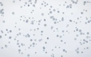 Slate Mist Snowflakes Dense III — light blue and white weather background, variation III
