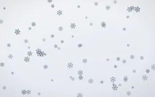 Slate Mist Snowflakes III — light blue and white weather background, variation III