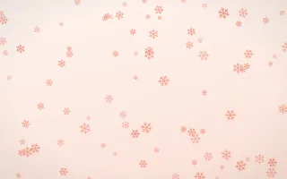 Sorbet Snowflakes — light red, orange and white weather background