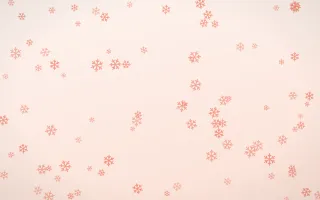 Sorbet Snowflakes II — light red, orange and white weather background, variation II