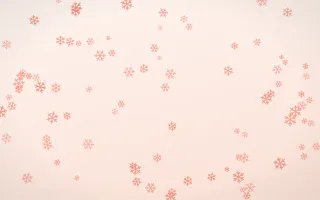 Sorbet Snowflakes III — light red, orange and white weather background, variation III