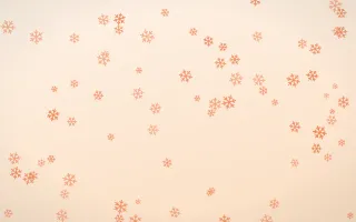Sunset Pop Snowflakes III — light orange and beige weather background, variation III