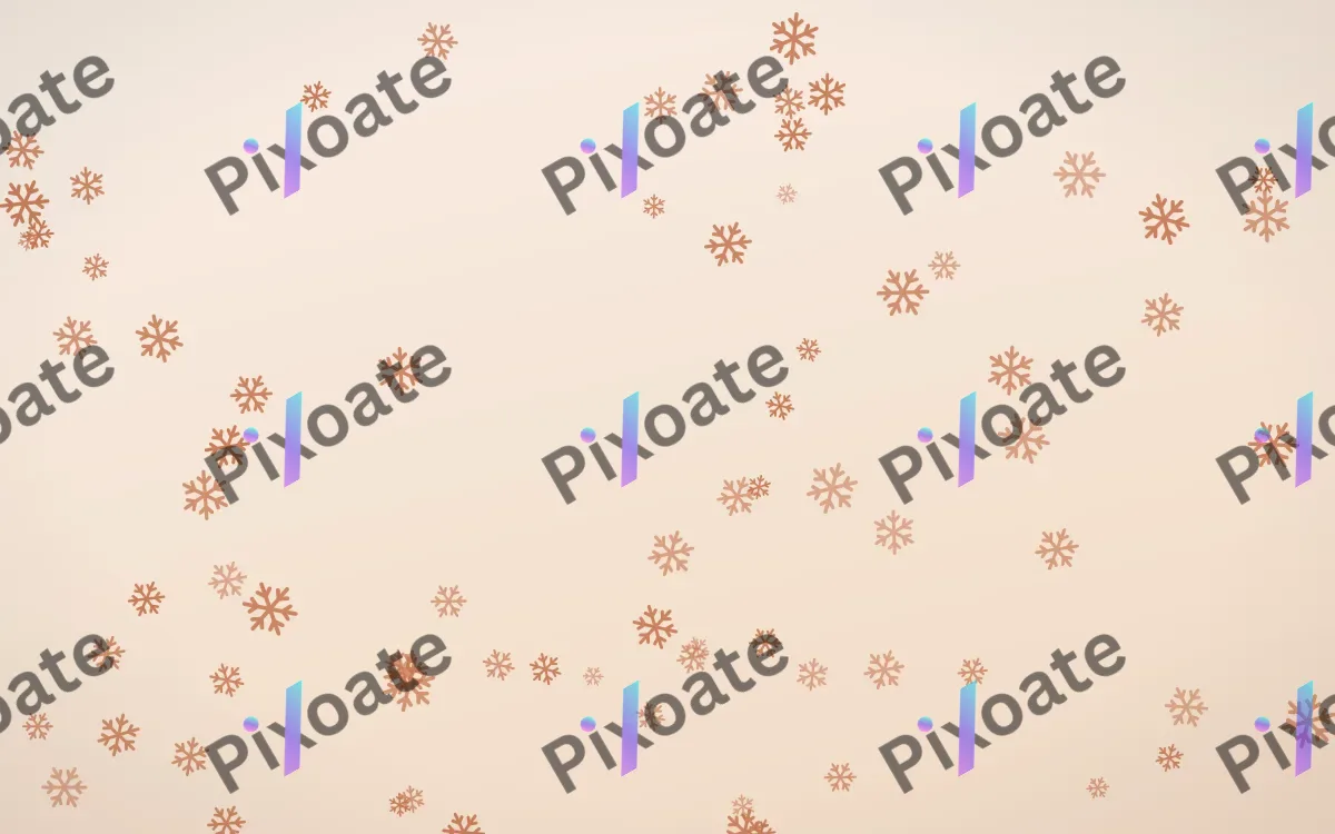 Terracotta Snowflakes — light orange and beige weather background