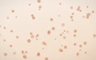 Terracotta Snowflakes II — light orange and beige weather background, variation II