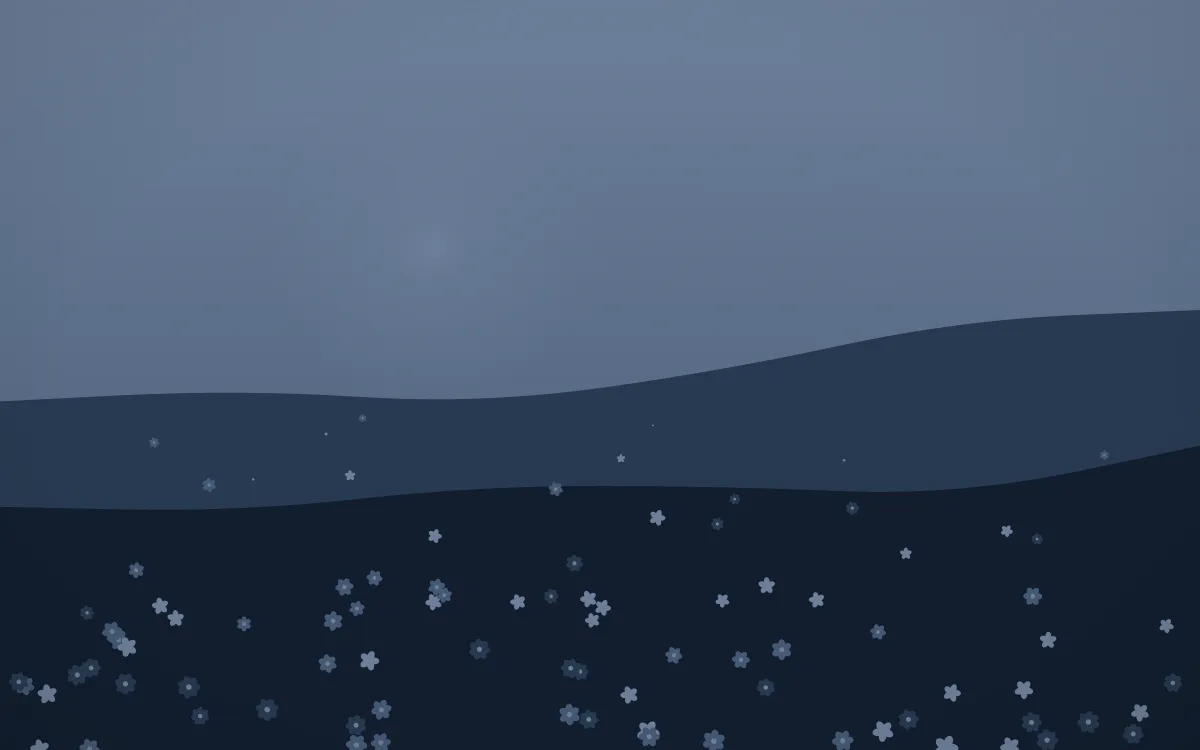 Blue Hour Wildflower Meadow — dark blue wildflower background