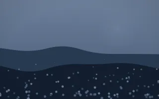 Blue Hour Wildflower Meadow III — dark blue wildflower background, variation III