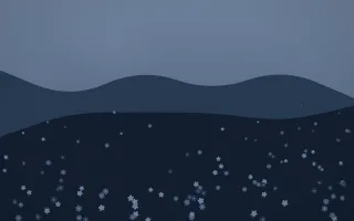 Blue Hour Wildflower Meadow IV — dark blue wildflower background, variation IV
