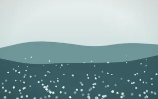 Coastal Mist Wildflower Meadow VII — light white and teal wildflower background, variation VII
