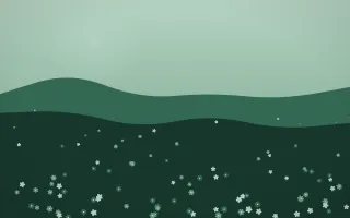 Emerald Mist Wildflower Meadow II — dark green wildflower background, variation II