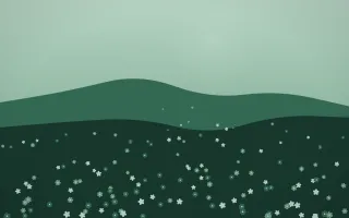 Emerald Mist Wildflower Meadow VII — dark green wildflower background, variation VII