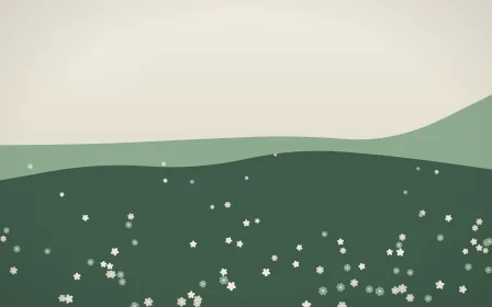 First Light Wildflower Meadow — light beige and green wildflower background