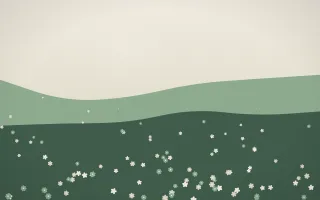 First Light Wildflower Meadow II — light beige and green wildflower background, variation II