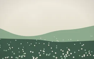 First Light Wildflower Meadow V — light beige and green wildflower background, variation V