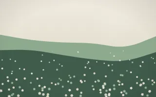 First Light Wildflower Meadow VII — light beige and green wildflower background, variation VII
