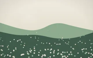 First Light Wildflower Meadow VIII — light beige and green wildflower background, variation VIII